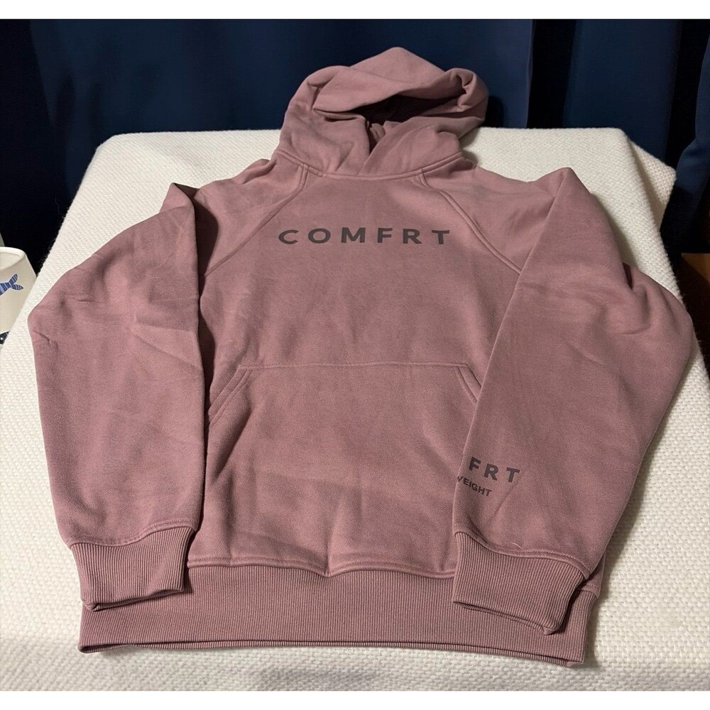 COMFRT Heavyweight Hoodie Dusty Rose Pink XS NWOT